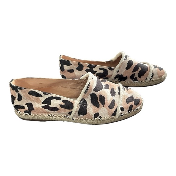 Schutz Leopard Canvas Espadrille Flats | Boho Summer Slip-On | Size 7.5 - Picture 7 of 10
